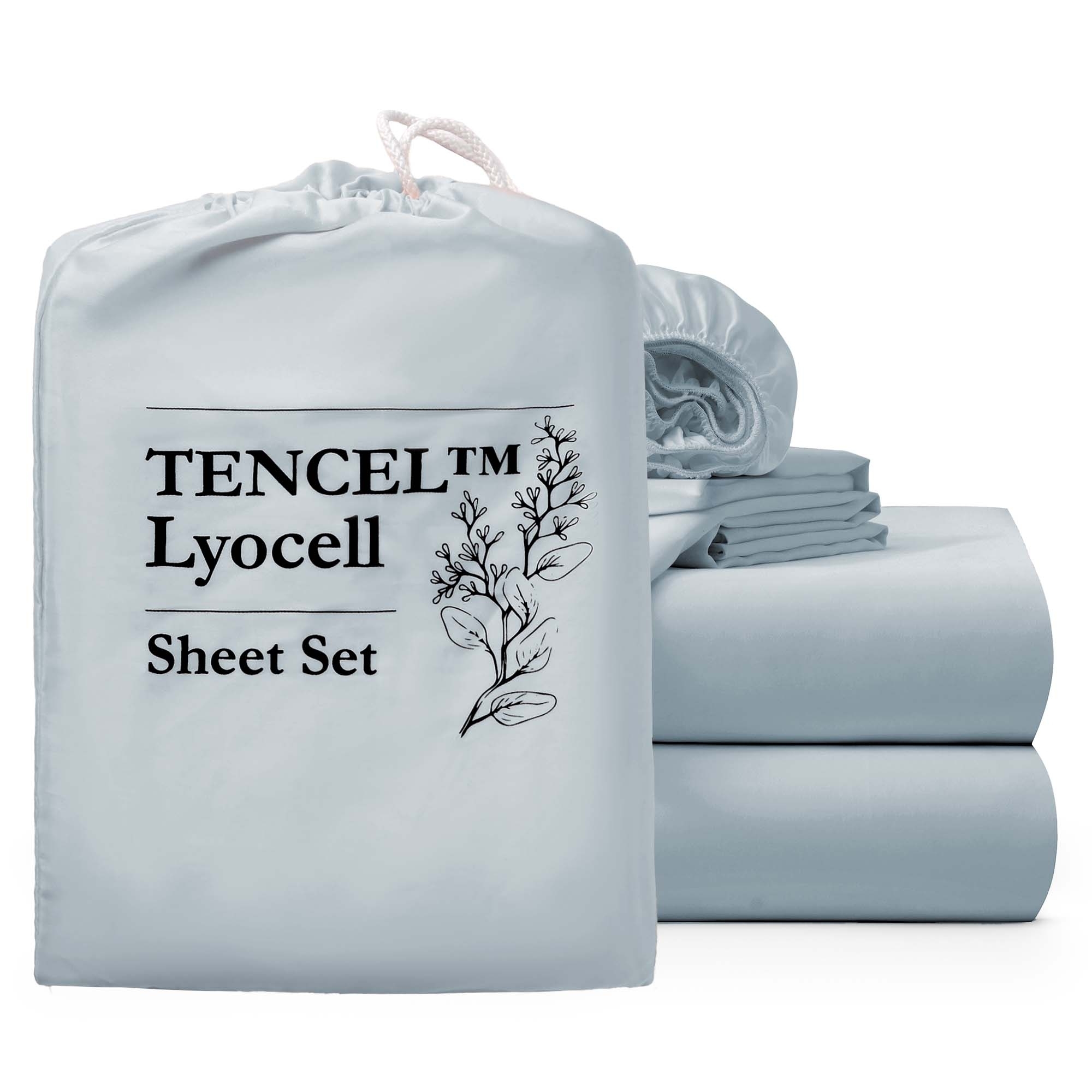 Cooling Sheets For Hot Sleepers, TENCELâ¢ Lyocell Sheets, Deep Pocket, Hotel Sheets - Queen Size