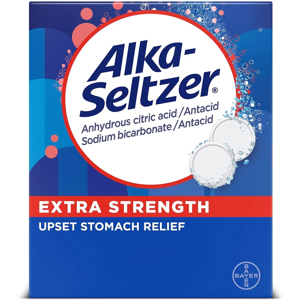 Alka-Seltzer Effervescent Extra Strength Heartburn Medicine Tablets (72 Count)