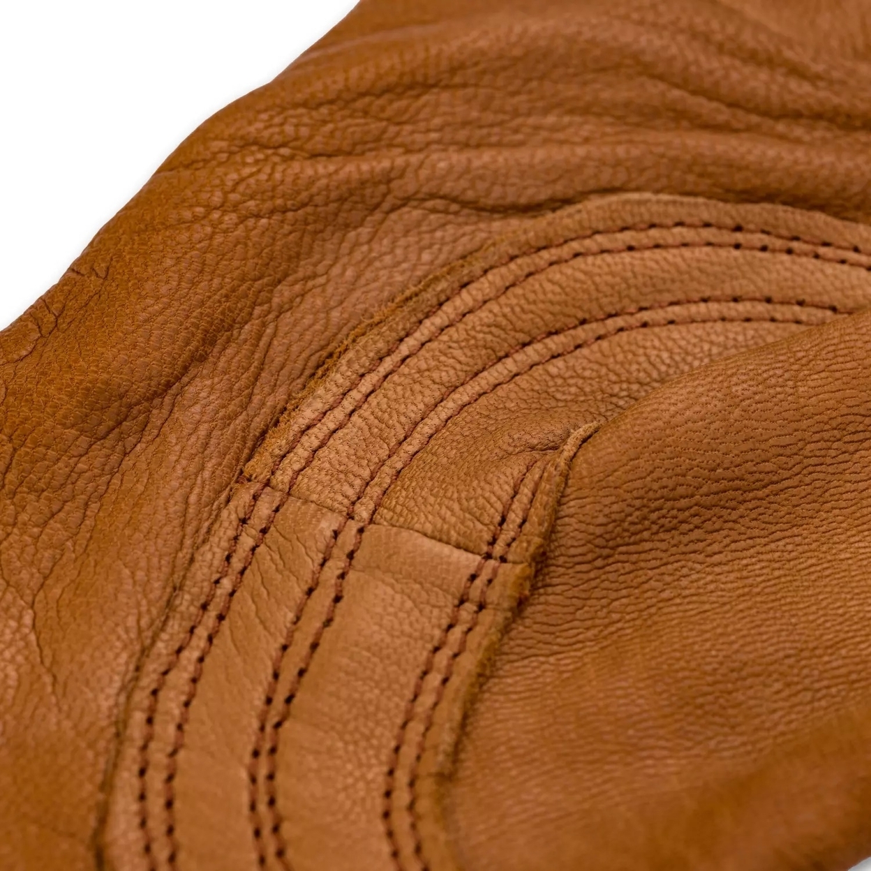 Plainsman Premium Cabretta Brown Leather Gloves, 2 Pairs (Small)