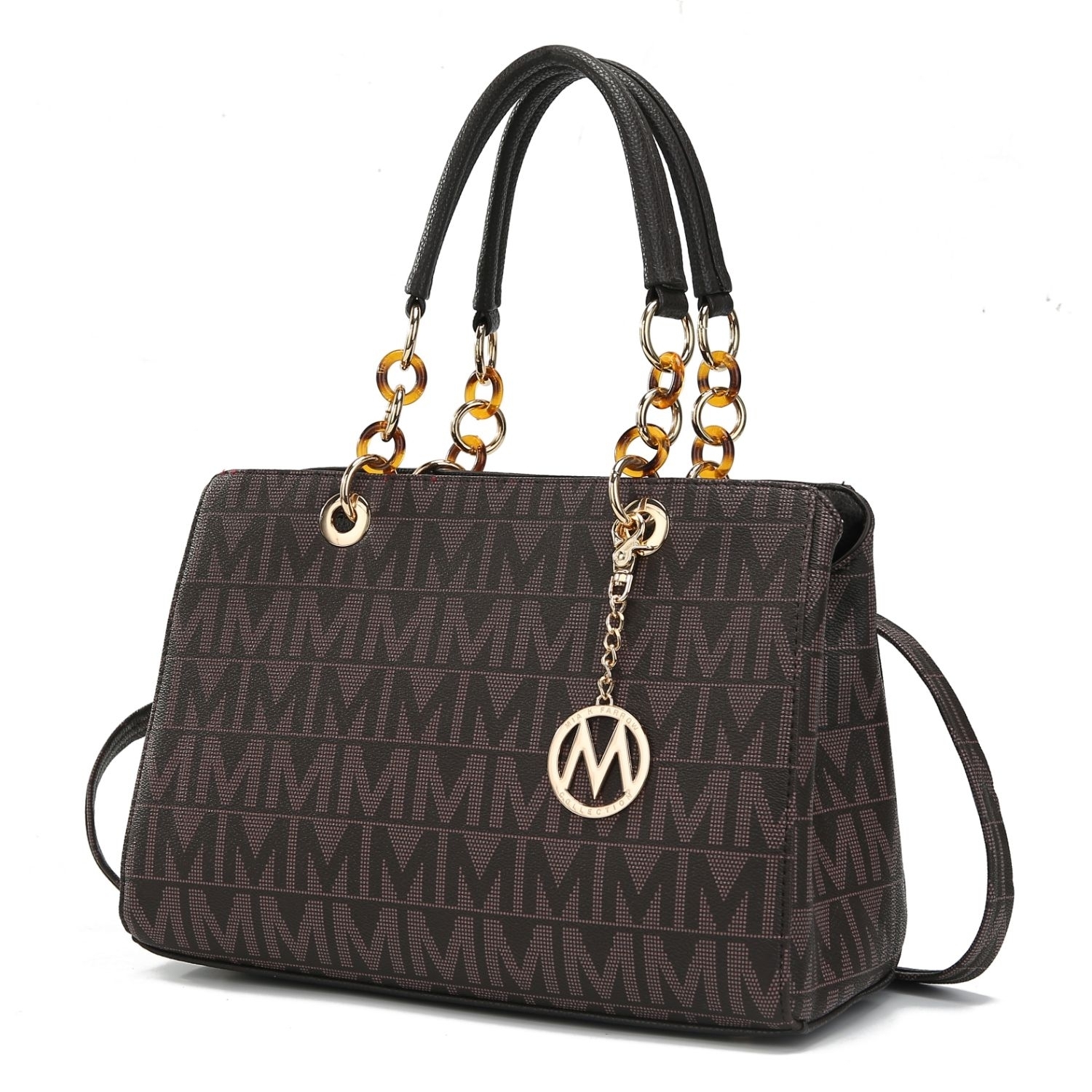 MKF Collection Sirna M Signature Tote Handbag By Mia K. - Chocolate
