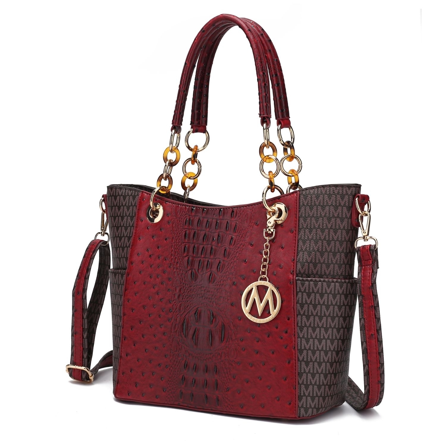 MKF Collection Miriam Signature Tote Handbag By Mia K - Red