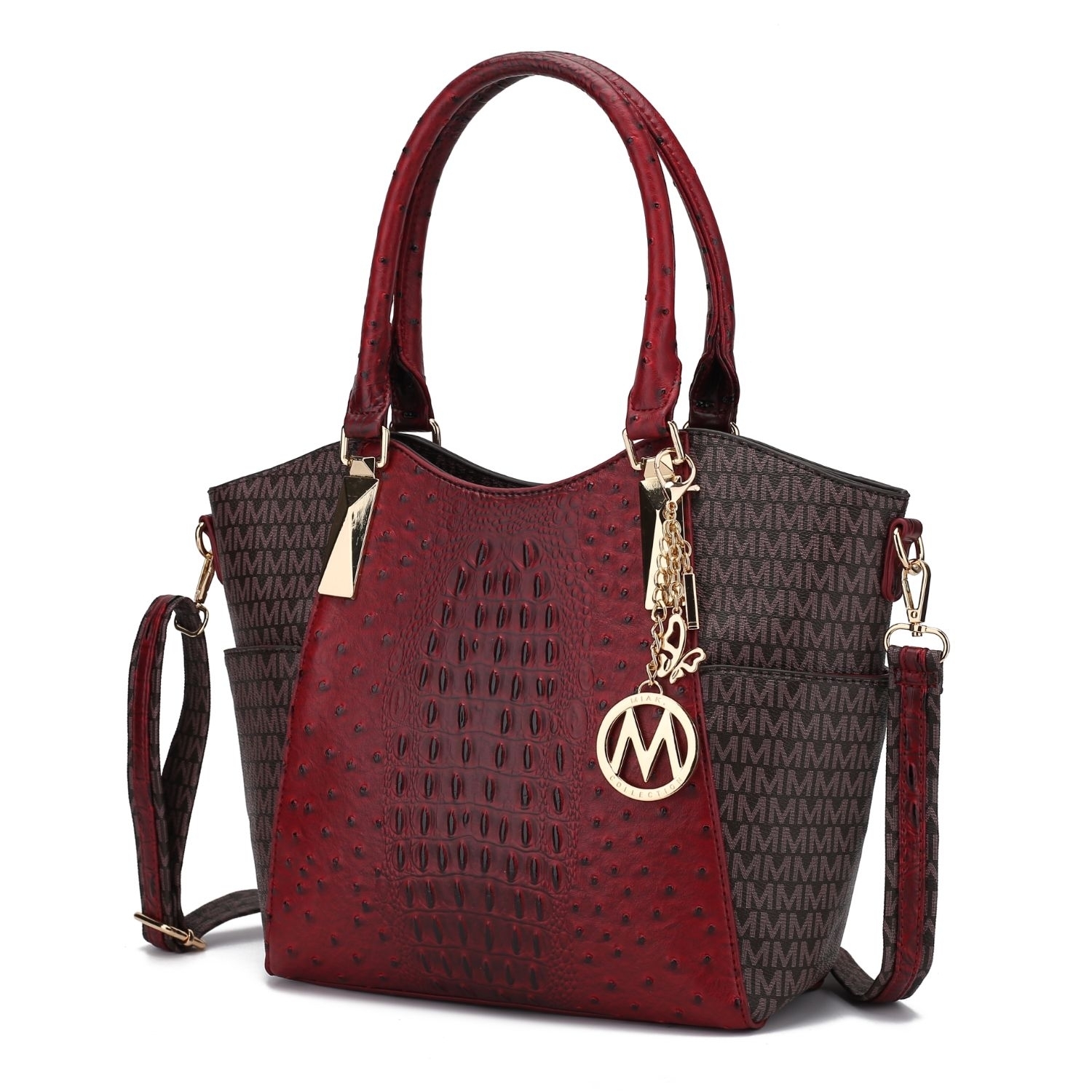 MKF Collection Kristal M Signature Tote Handbag By Mia K. - Red