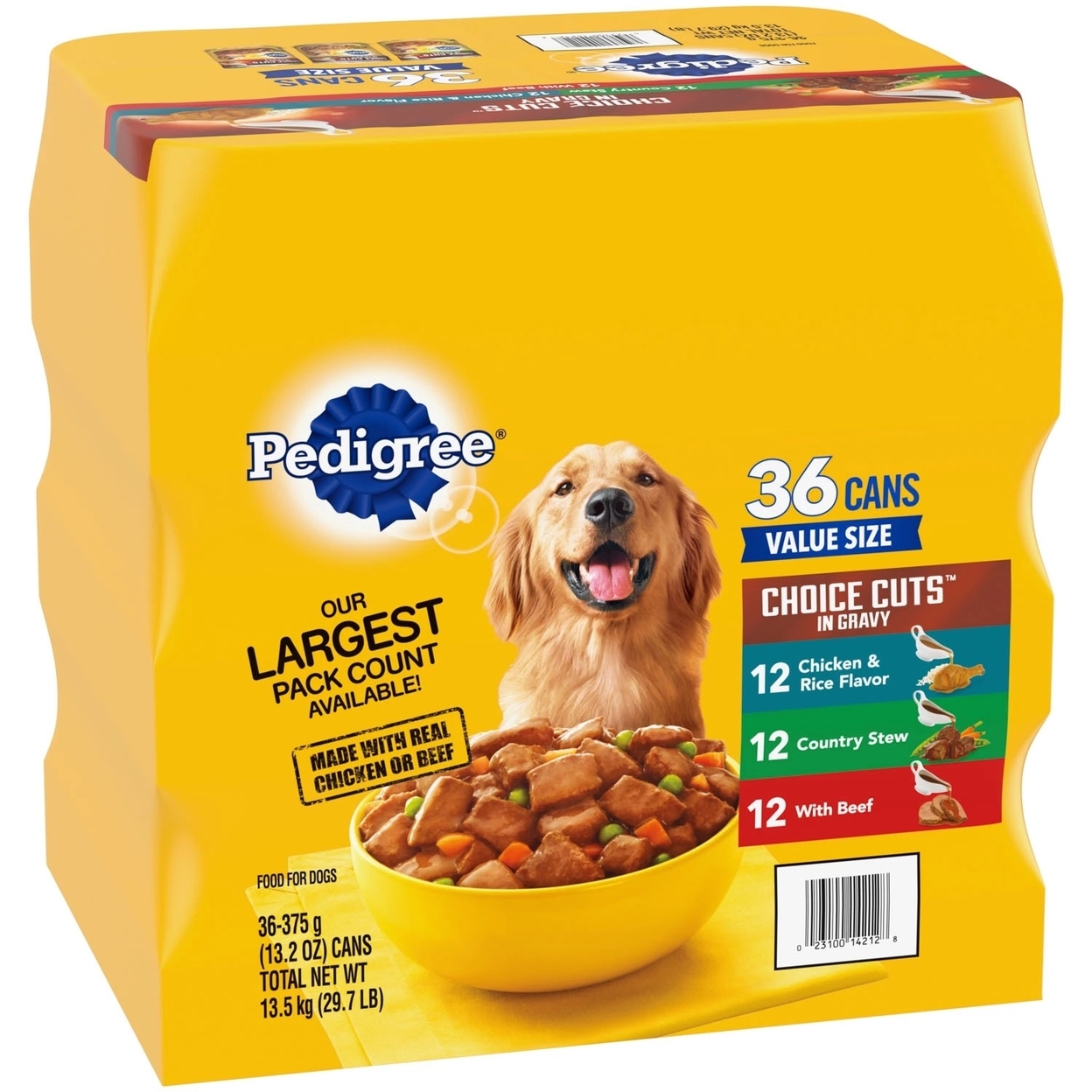 Pedigree Choice Cuts In Gravy, Variety Pack, 13.2 Ounce (36 Count)