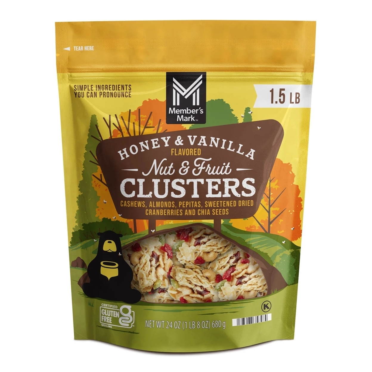 Member's Mark Honey Vanilla Nut And Fruit Clusters (24 Ounce)