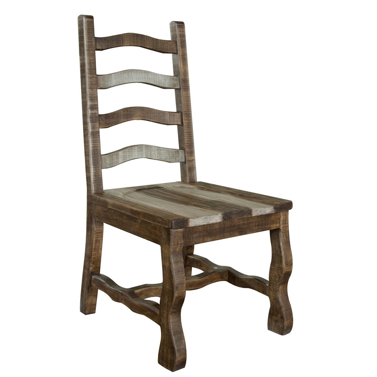 Ebb 20 Inch Dining Chair, Set Of 2, Curved Legs, Pine Wood, Light Brown- Saltoro Sherpi