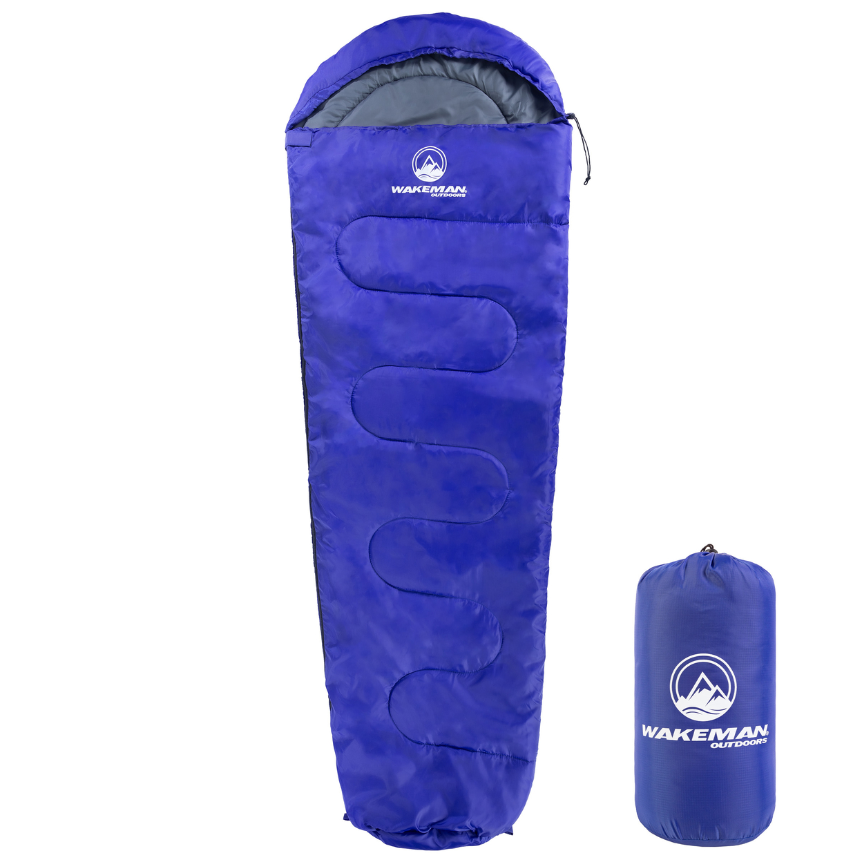 Mummy Sleeping Bag - Water-Resistant Adult Cold Weather Sleeping Bag Blue