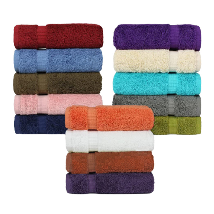 6-Pack: Ultra-Soft 100% Cotton Absorbent Multi Purpose Reusable 12x12 Wash Cloths - Assorted