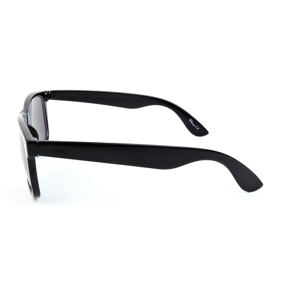 Bifocal Sun Readers Classic Frame Retro Style Reading Sunglasses - Black, +1.75