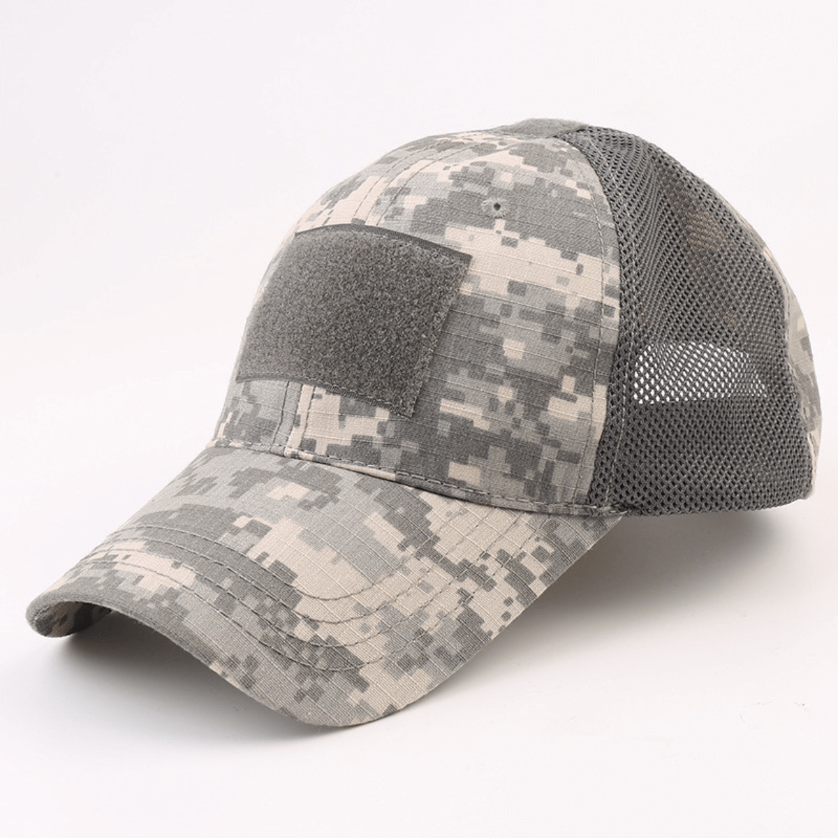 Tactical-Style Patch Hat With Adjustable Strap - BDU Digital