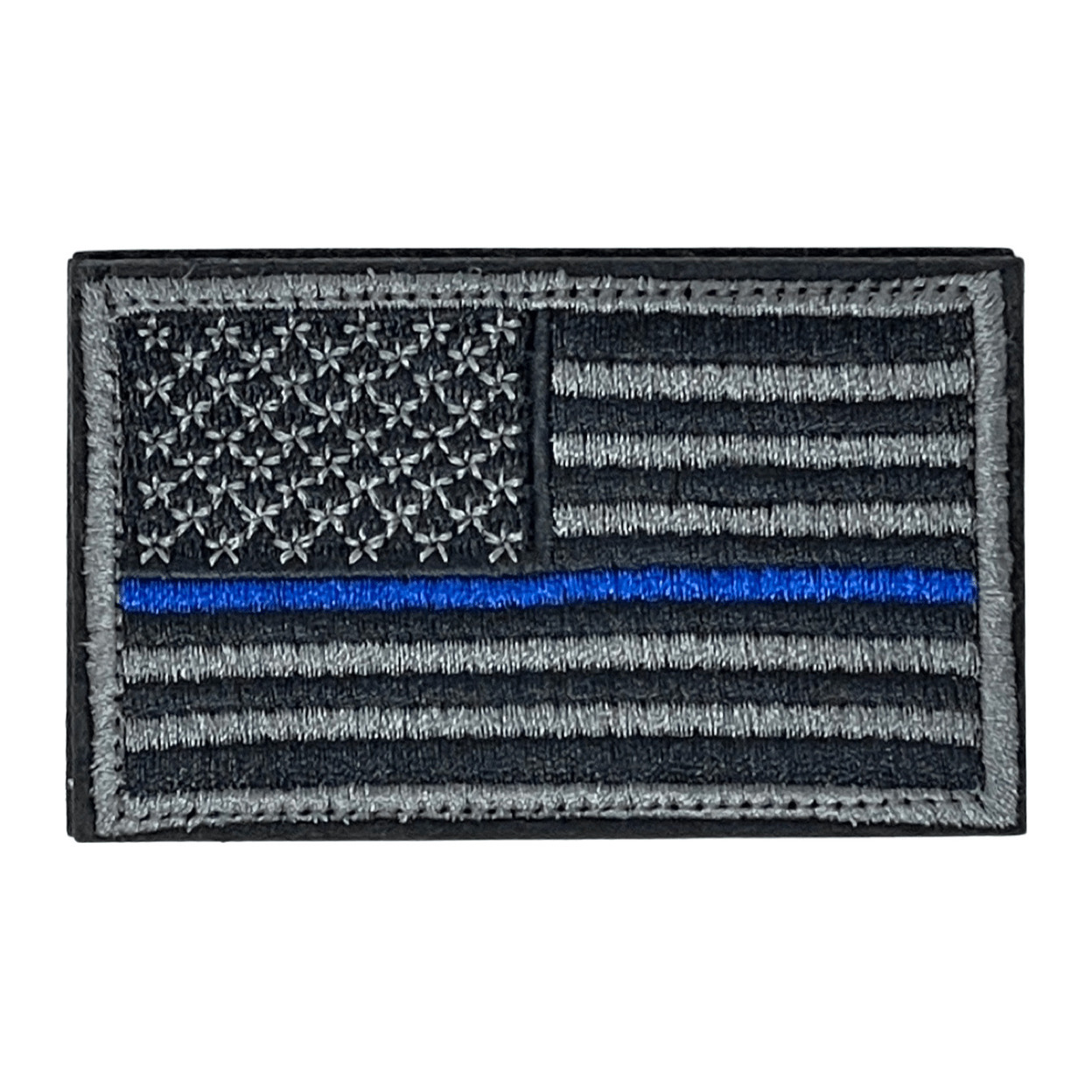 Tactical USA Flag Patch With Detachable Backing - Aged Blue Line
