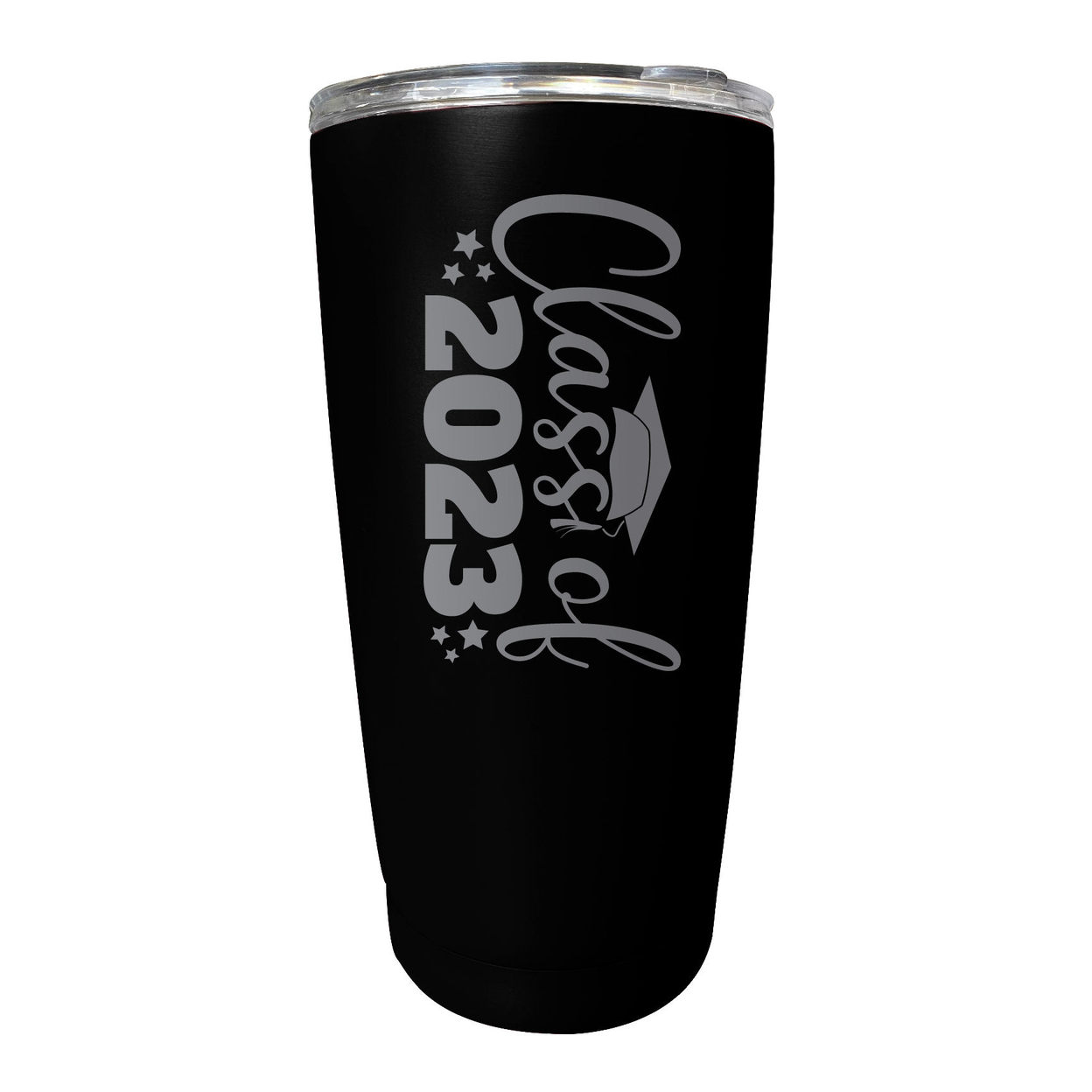 Class Of 2023 Graduation 16 Oz Engraved Stainless Steel Insulated Tumbler Colors - White