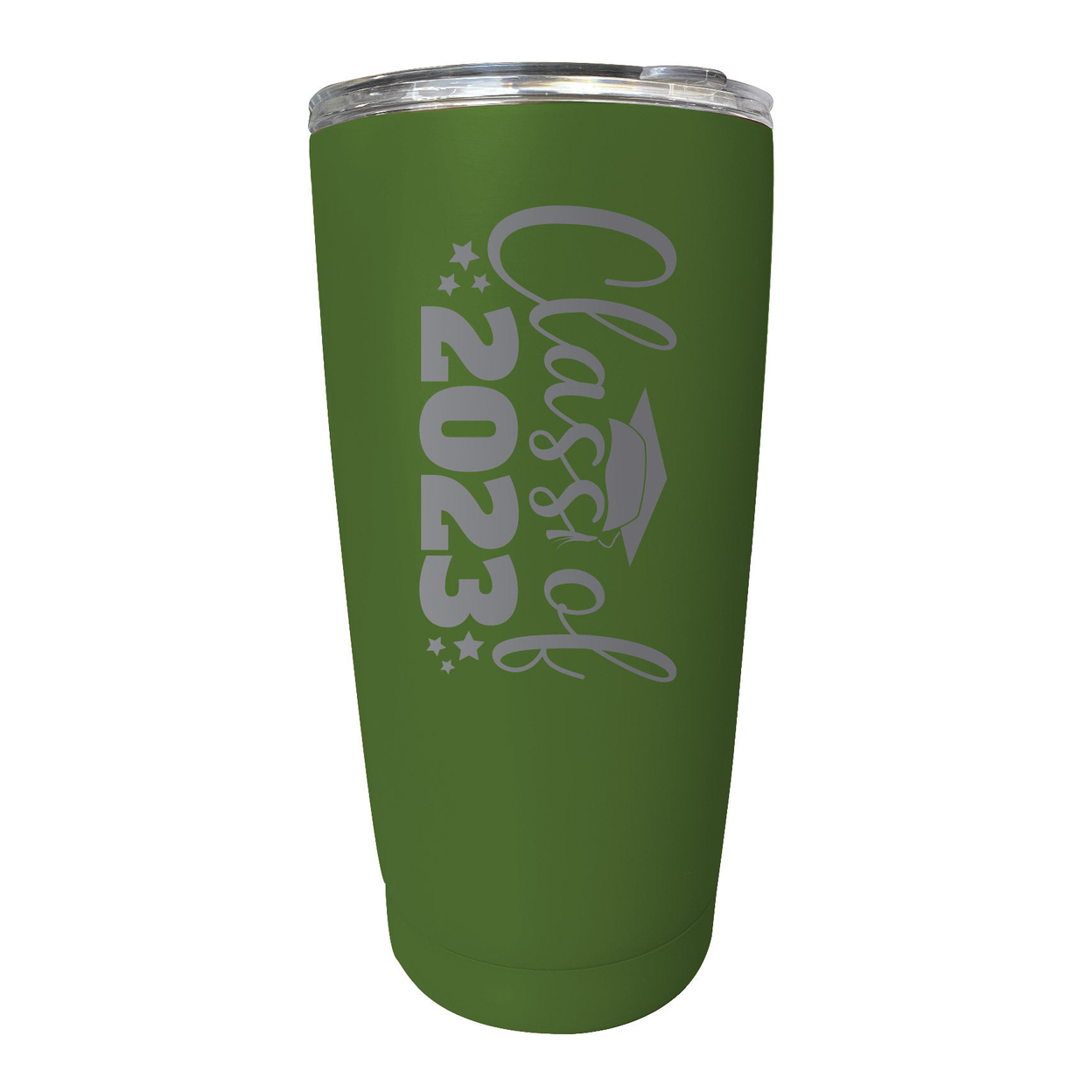 Class Of 2023 Graduation 16 Oz Engraved Stainless Steel Insulated Tumbler Colors - Green