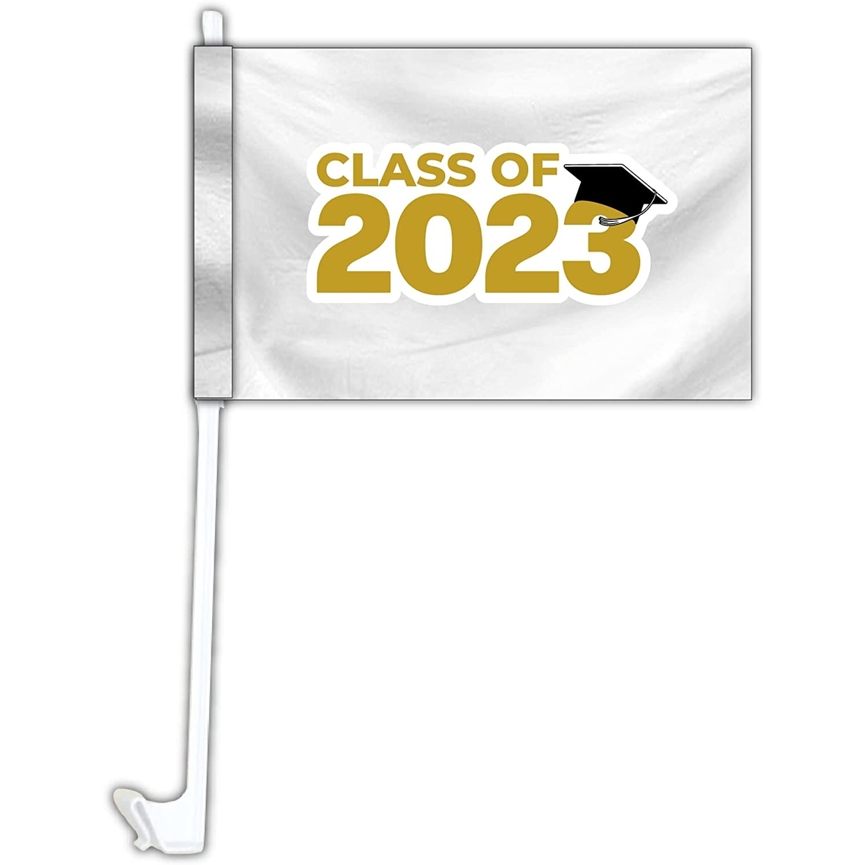 Class Of 2023 Graduation Senior Grad Car Flag Set Of 2 - Red