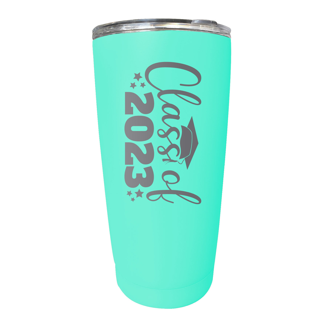 Class Of 2023 Graduation 16 Oz Engraved Stainless Steel Insulated Tumbler Colors - Seafoam