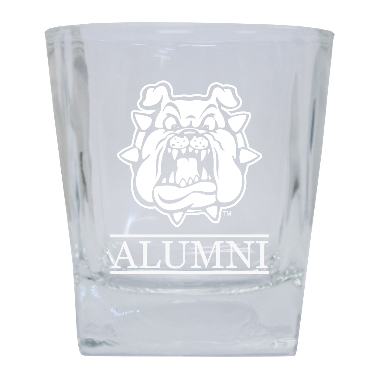 Fresno State Bulldogs 8 Oz Etched Alumni Glass Tumbler 2-Pack