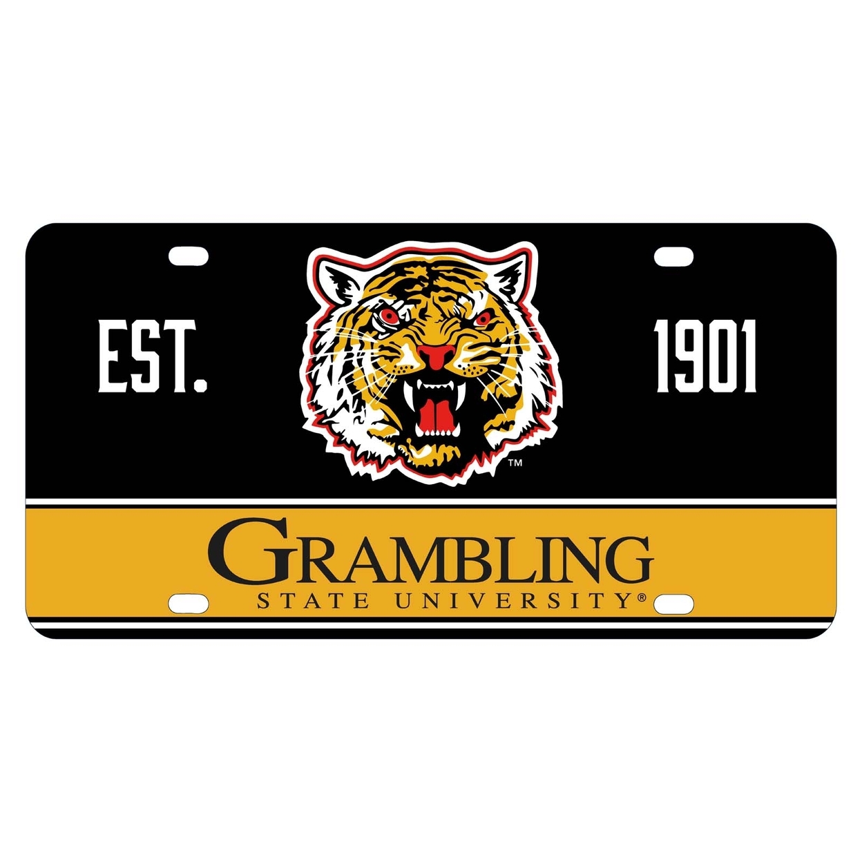 Grambling State Tigers Metal License Plate