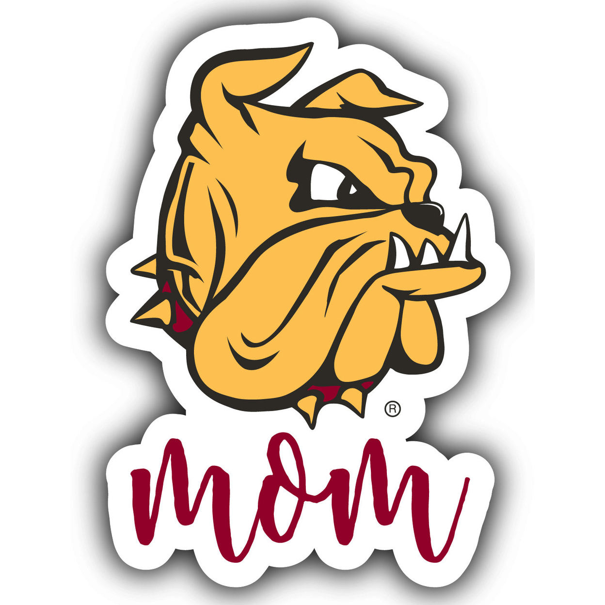 Minnesota Duluth Bulldogs Proud Mom 4-Inch Die Cut Decal