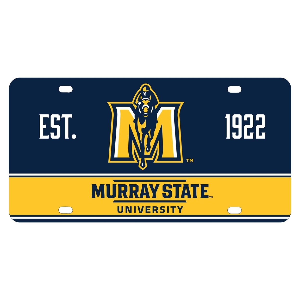 Murray State University Metal License Plate