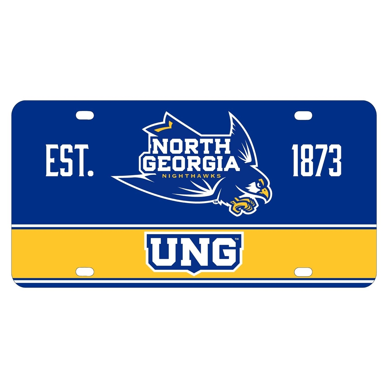 North Georgia Nighthawks Metal License Plate