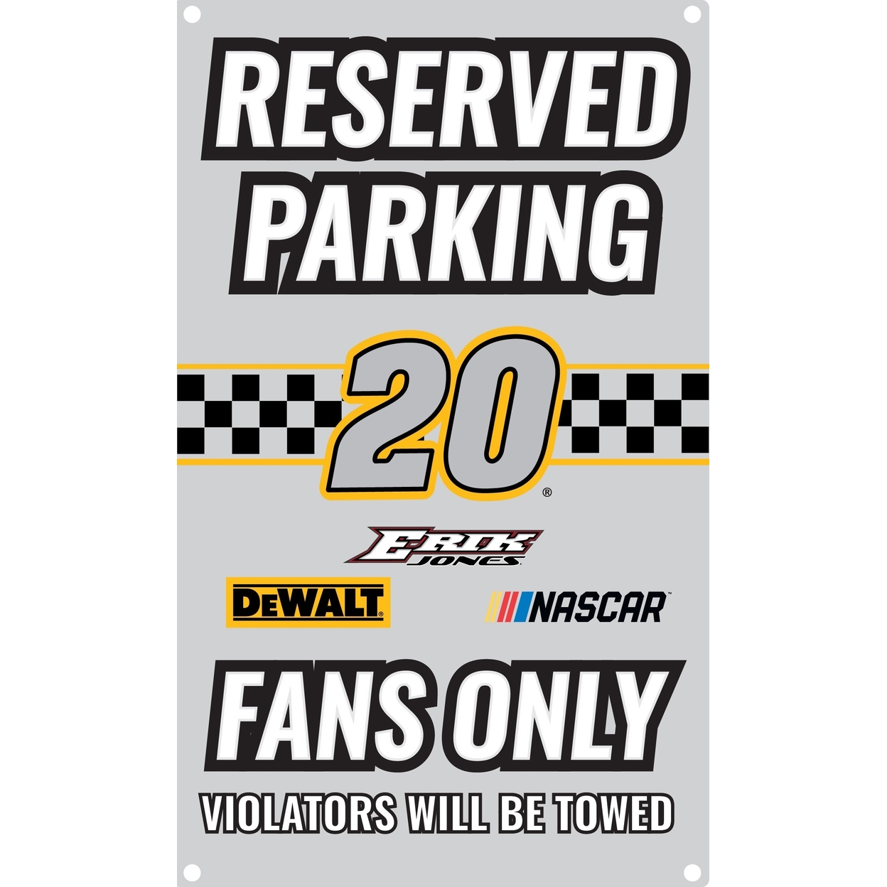 R And R Imports Erik Jones #20 Metal Sign New For 2020