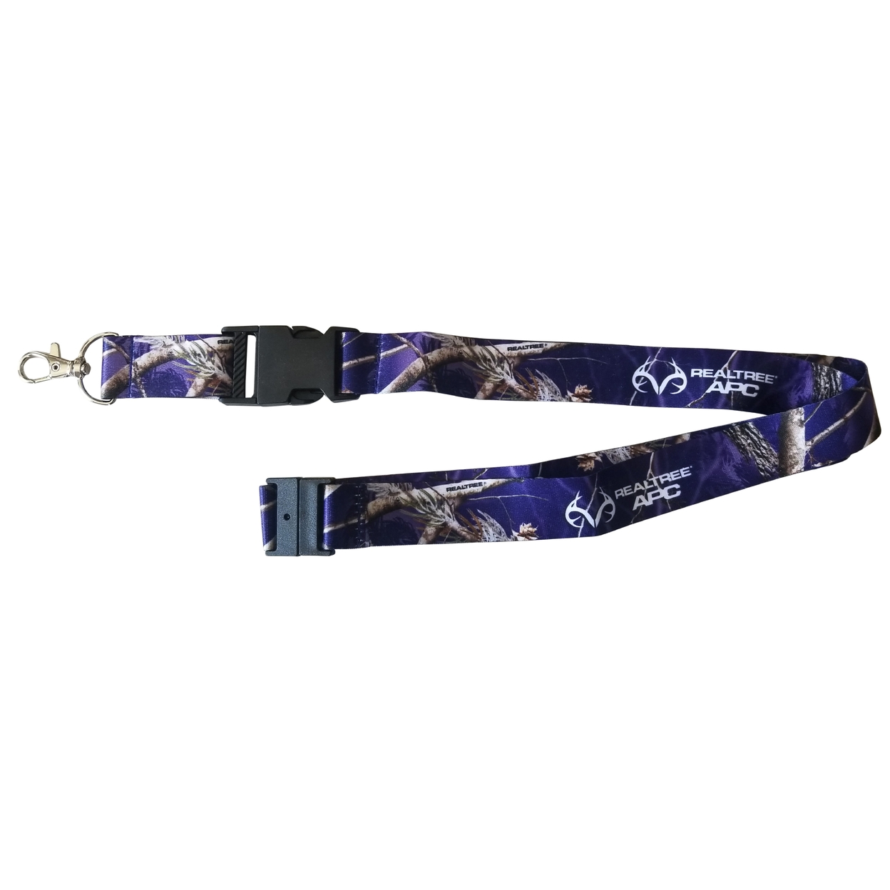RealTree APC Blue Navy Camo Pattern Hunting Lanyard Keychain With Clasp