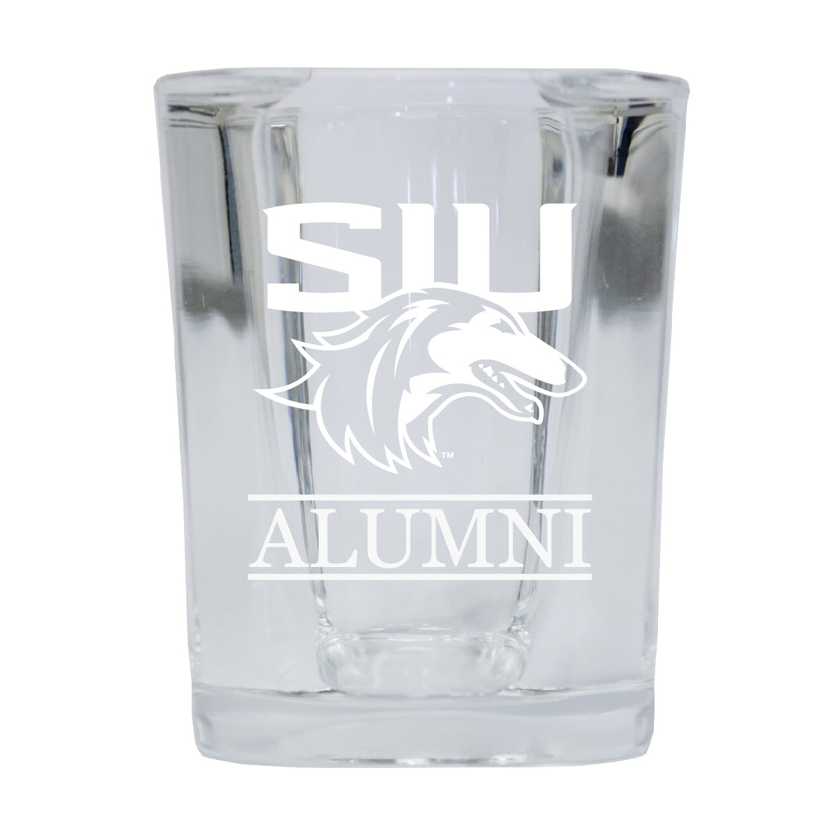 Southern Illinois Salukis Alumni Etched Square Shot Glass