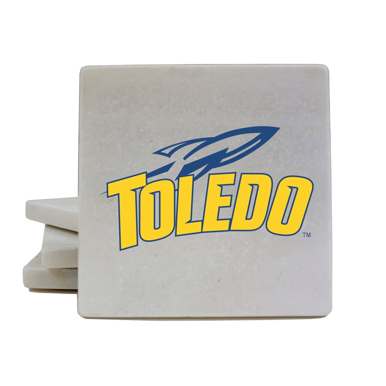 Toledo Rockets Coasters Choice Of Marble Of Acrylic - Marble (4-Pack)