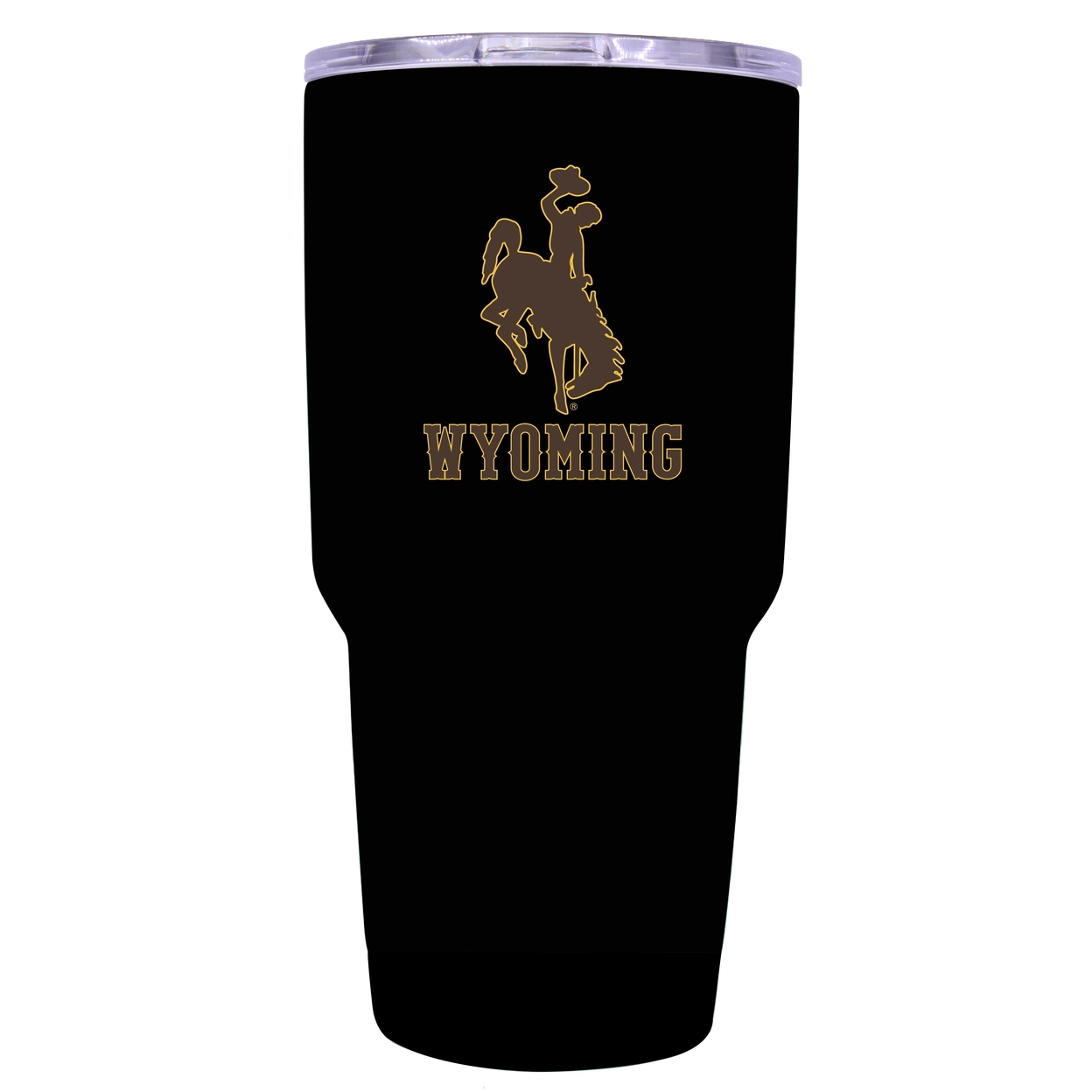University Of Wyoming 24 Oz Choose Your Color Insulated Stainless Steel Tumbler - Black