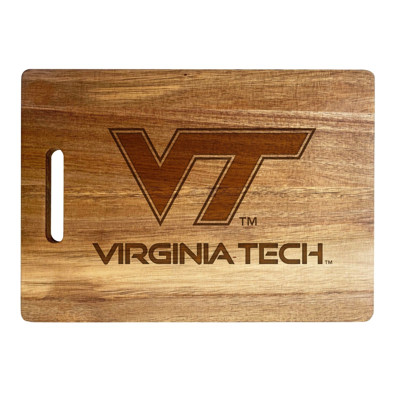 Virginia Tech Hokies Engraved Wooden Cutting Board 10 X 14 Acacia Wood - Large Engraving