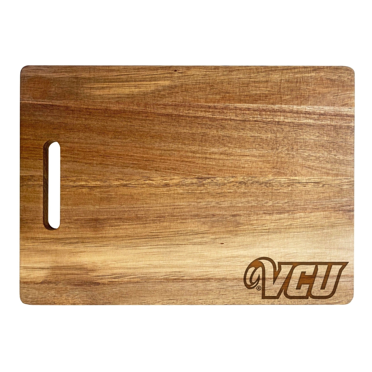 Virginia Commonwealth Engraved Wooden Cutting Board 10 X 14 Acacia Wood - Small Engraving