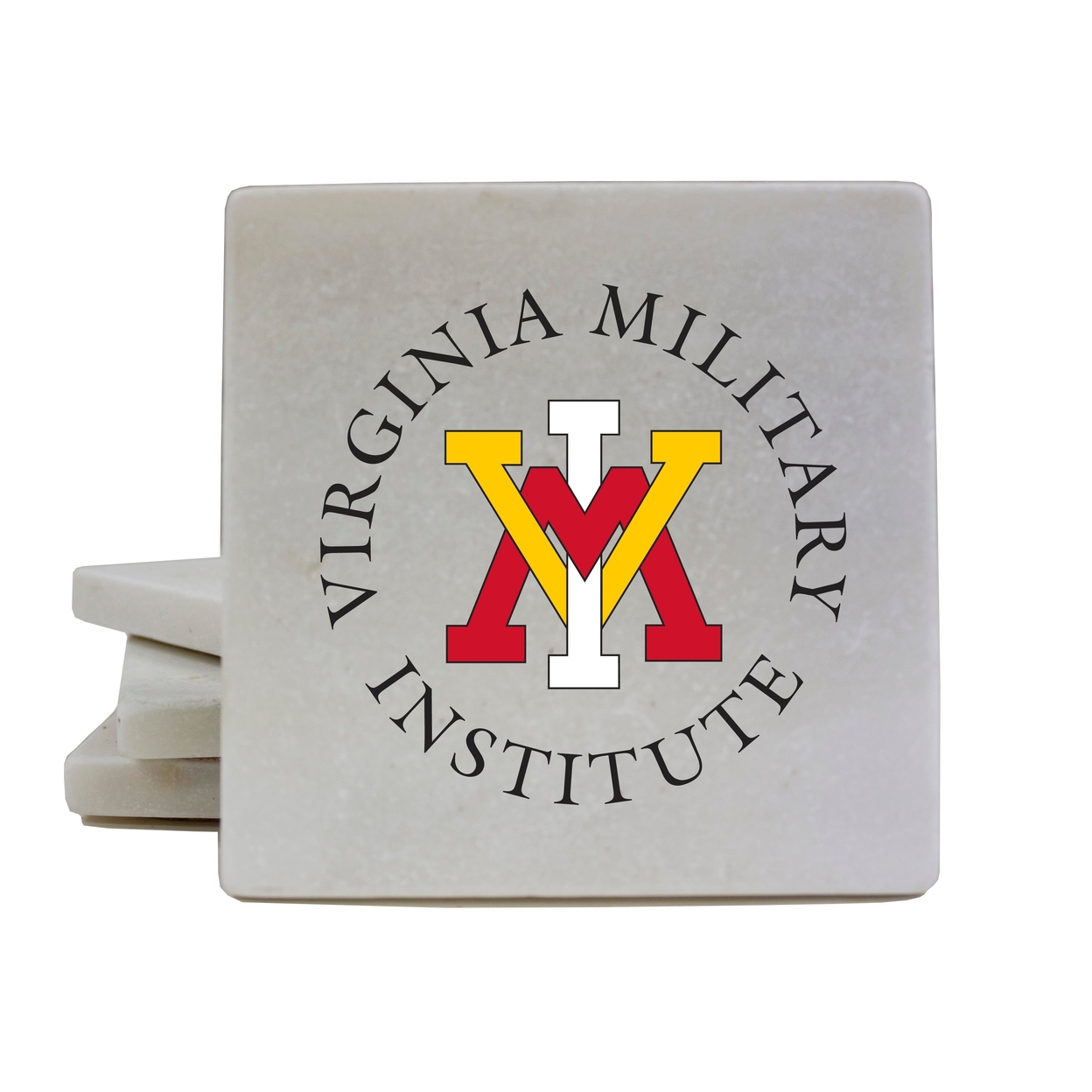 VMI Keydets Coasters Choice Of Marble Of Acrylic - Marble (4-Pack)