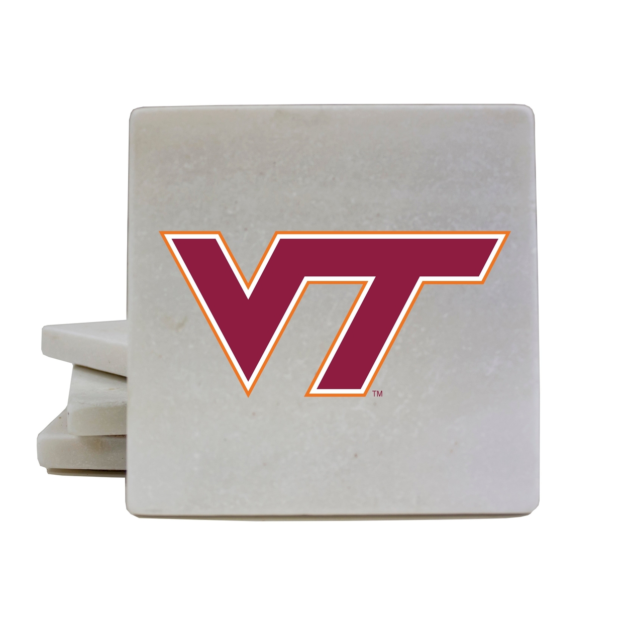 Virginia Polytechnic Institute VT Hokies Coasters Choice Of Marble Of Acrylic - Marble (4-Pack)