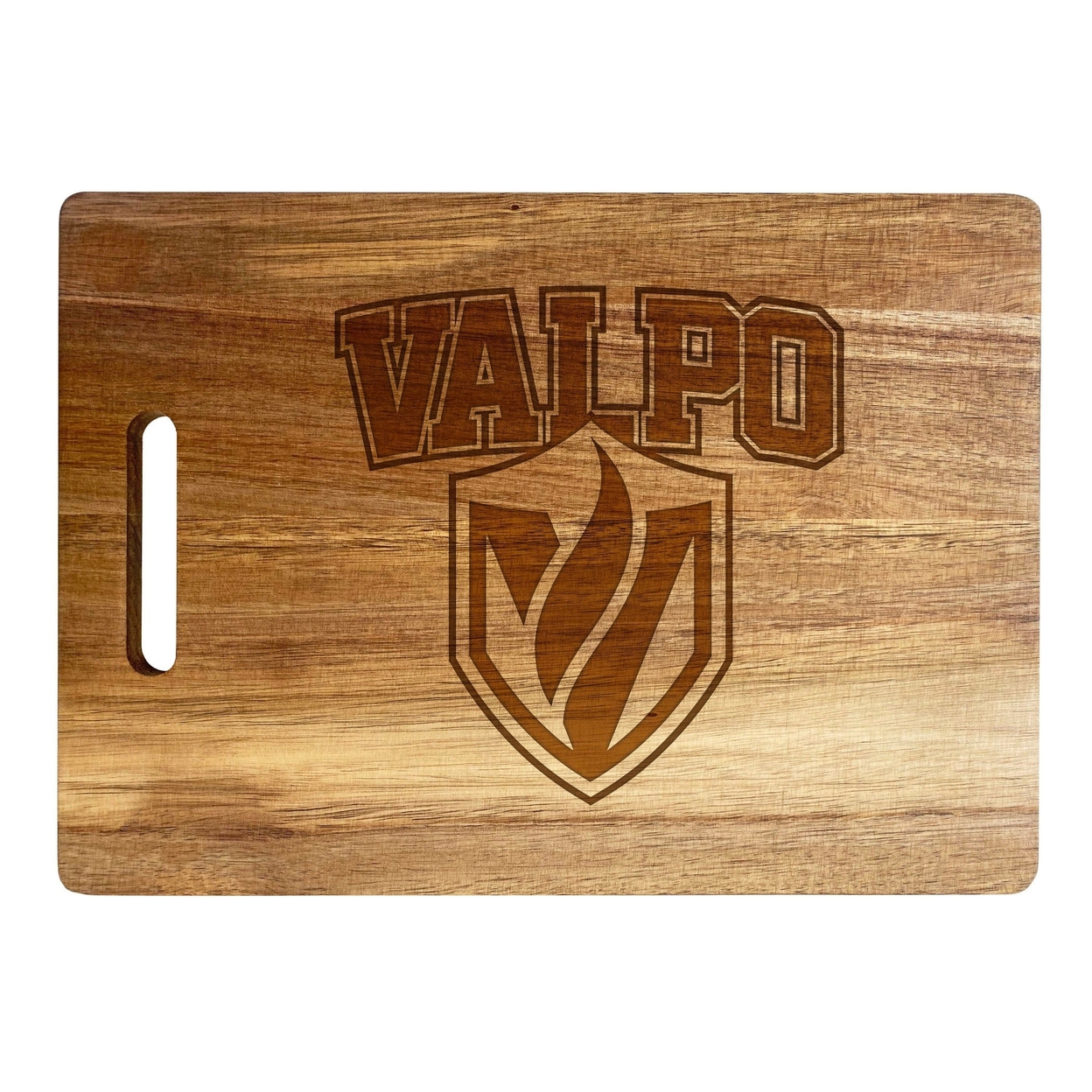 Valparaiso University Engraved Wooden Cutting Board 10 X 14 Acacia Wood - Large Engraving