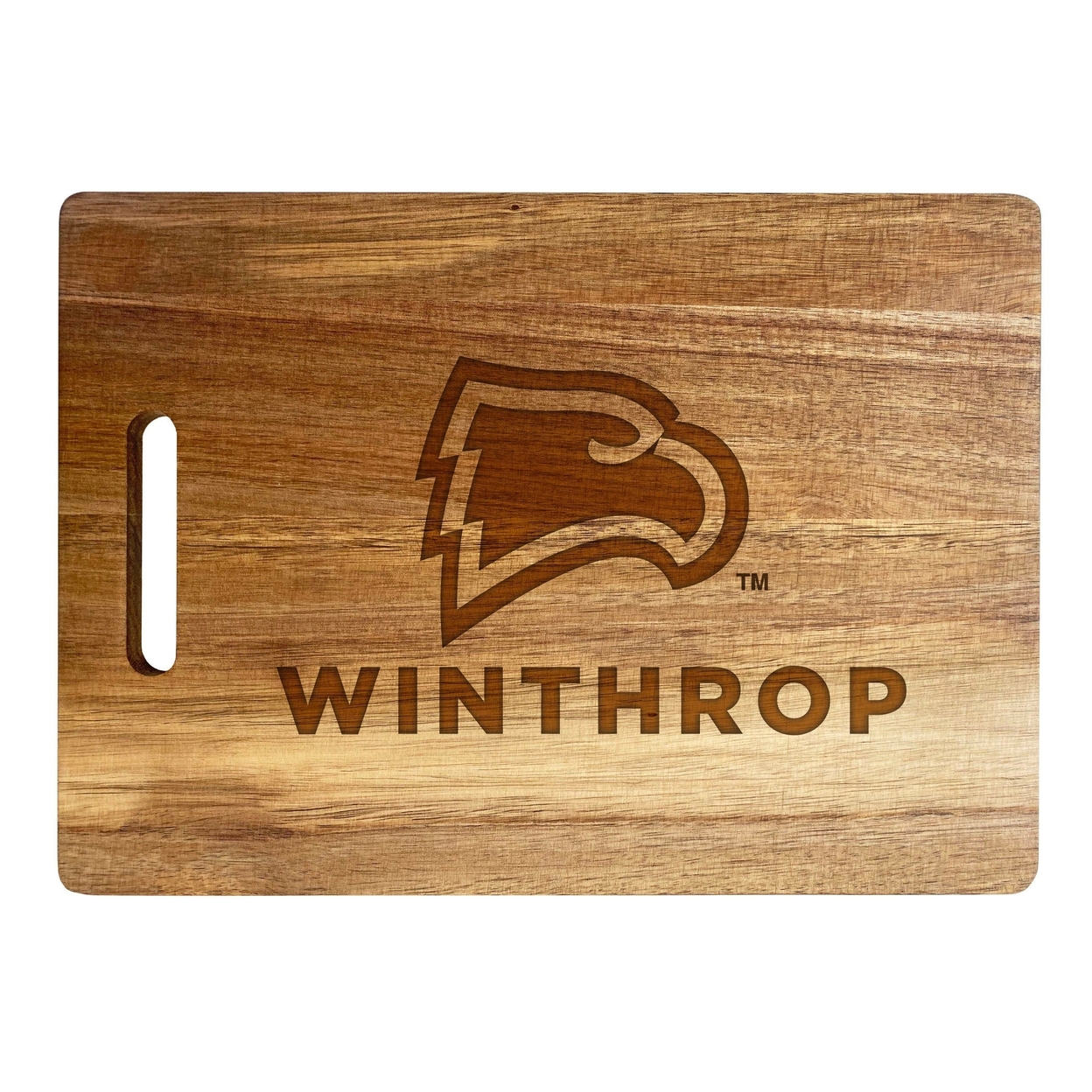 Winthrop University Engraved Wooden Cutting Board 10 X 14 Acacia Wood - Large Engraving