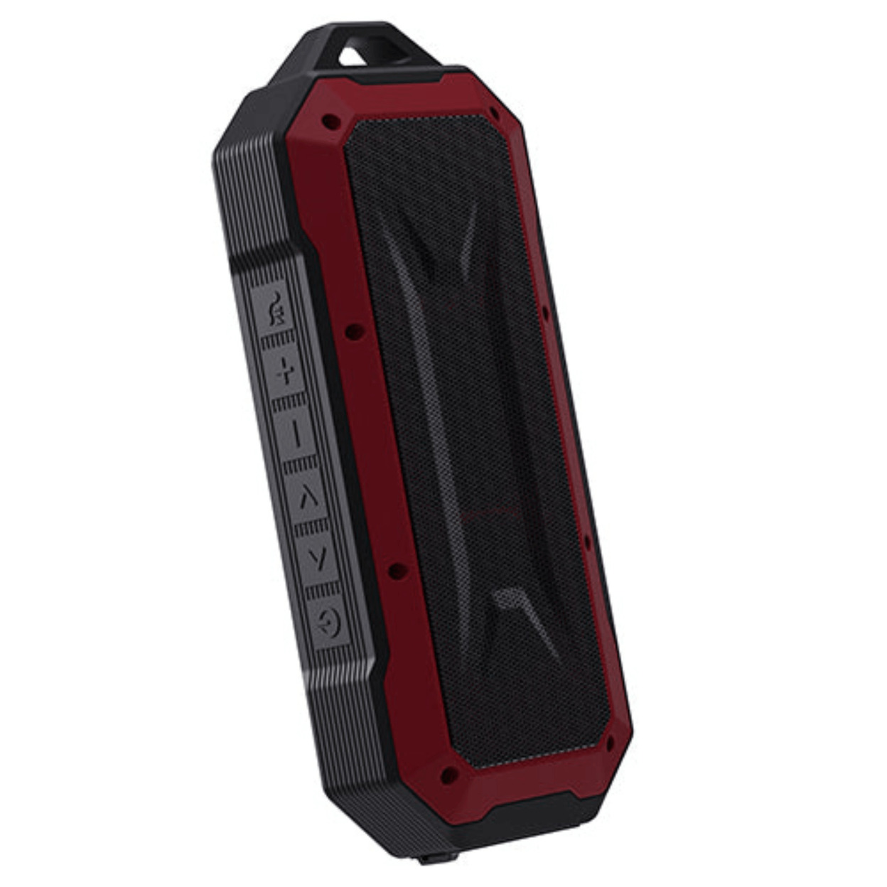 Duro Water-Resistant Portable Bluetooth Speaker, Shockproof & FM (SC-1454IPX) - Red
