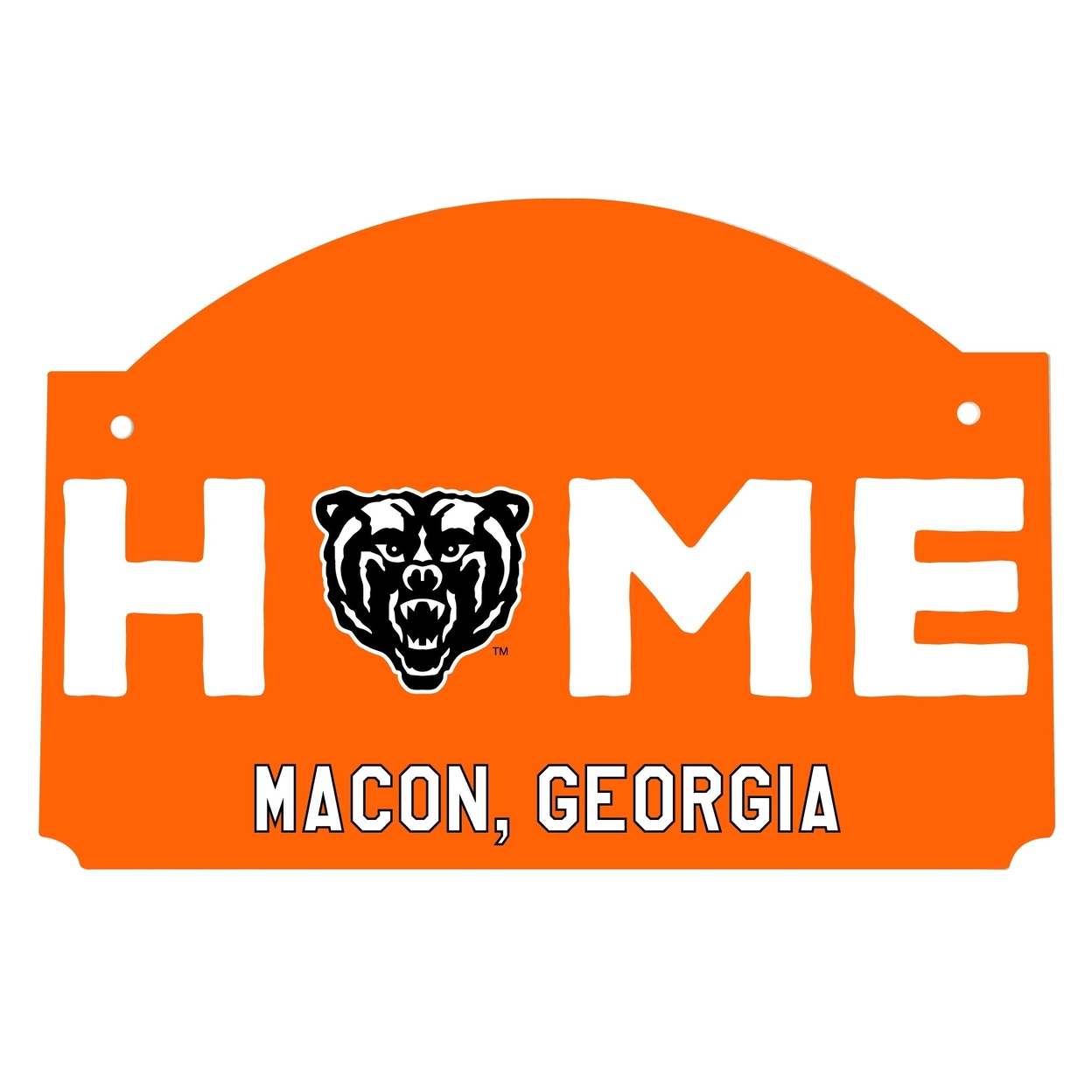 Mercer University Wood Sign With String