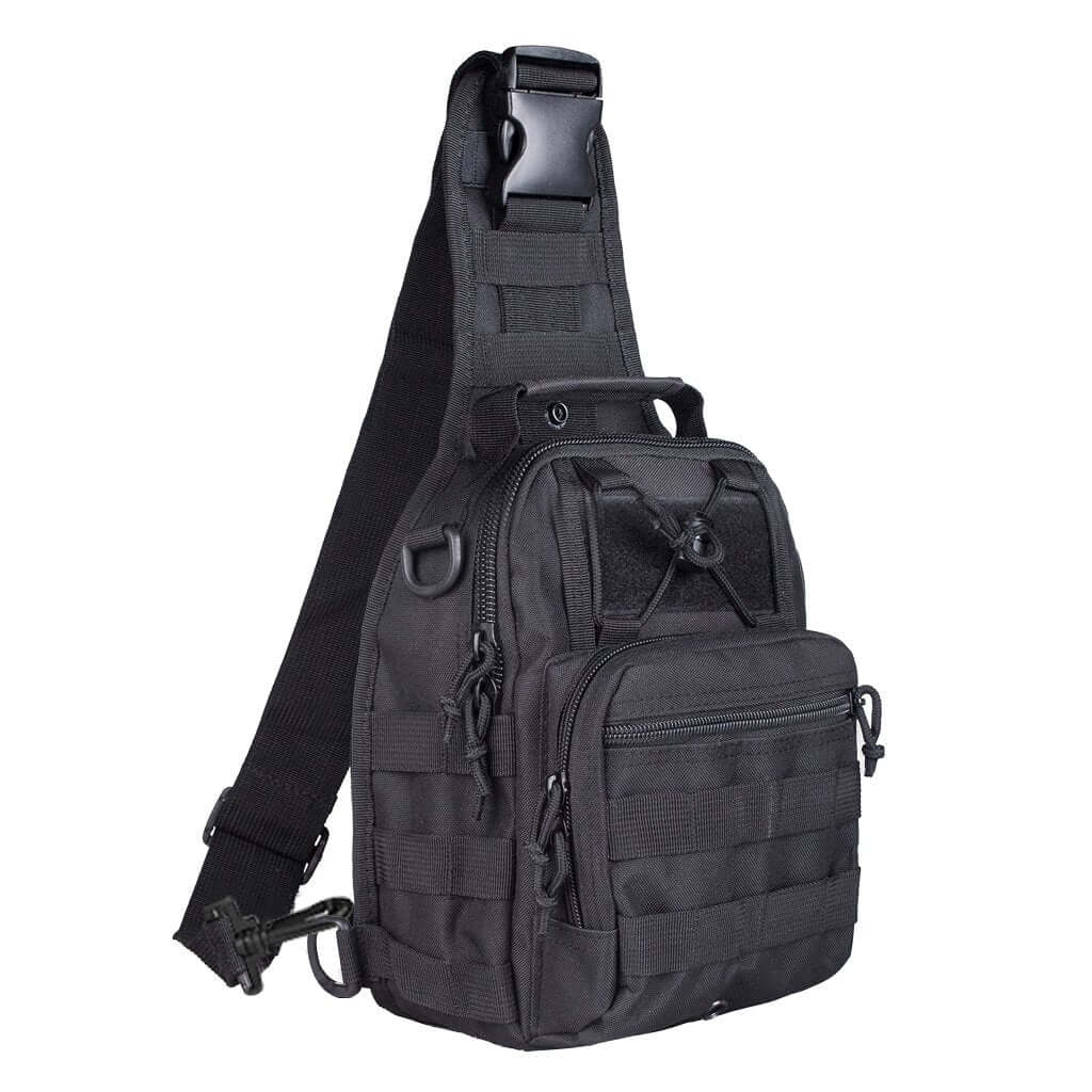 Tactical Sling Shoulder Bag - Black