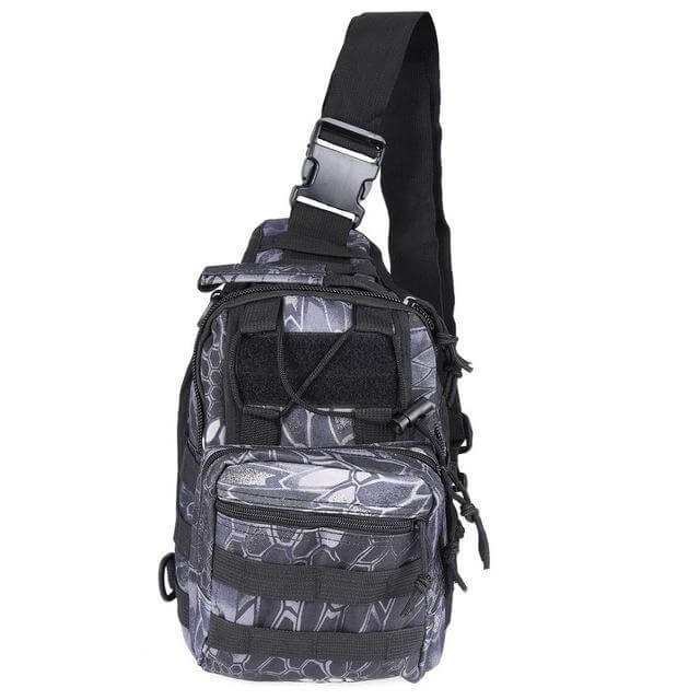 Tactical Sling Shoulder Bag - Black Python