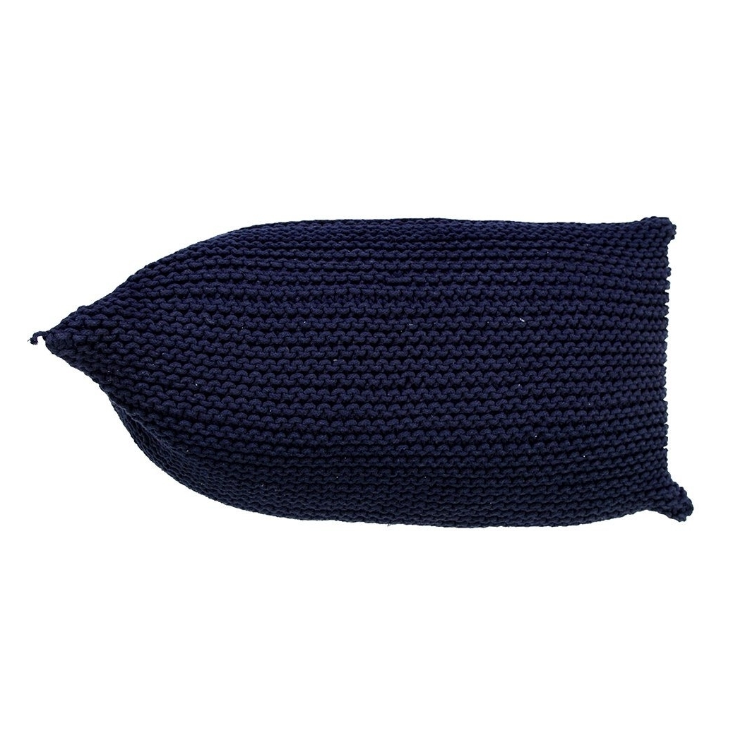 Handmade Knitted Beanbag , Navy Blue