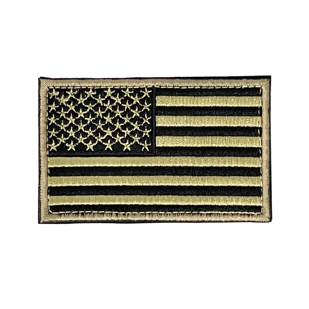 Tactical USA Flag Patch With Detachable Backing - Copper