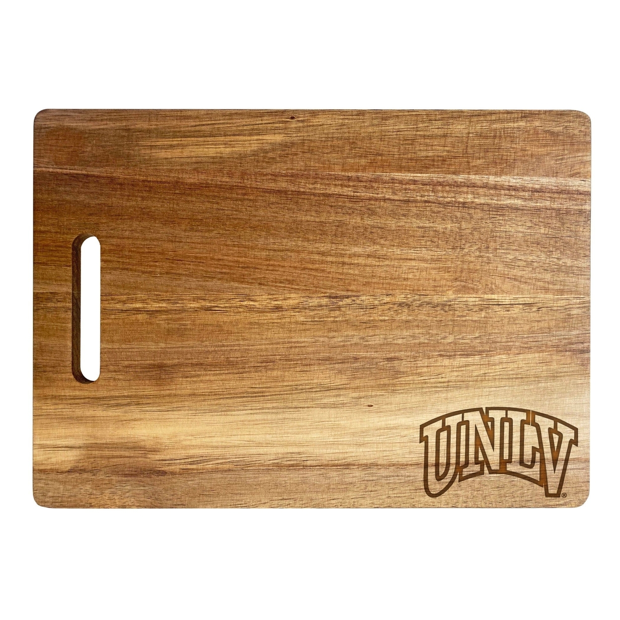UNLV Rebels Engraved Wooden Cutting Board 10 X 14 Acacia Wood - Small Engraving