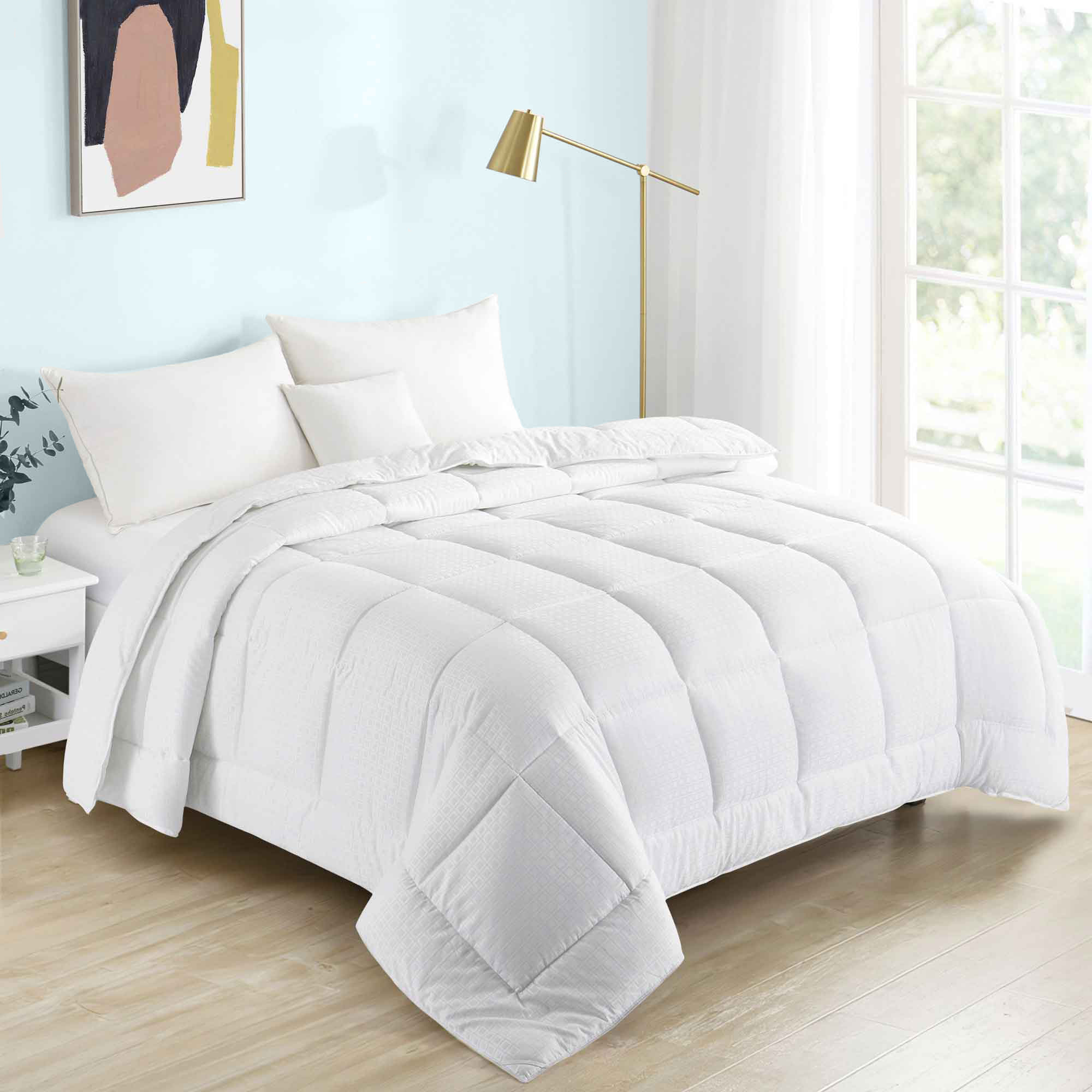 All Seasons Essential Down Alternative Comforter - White, Full