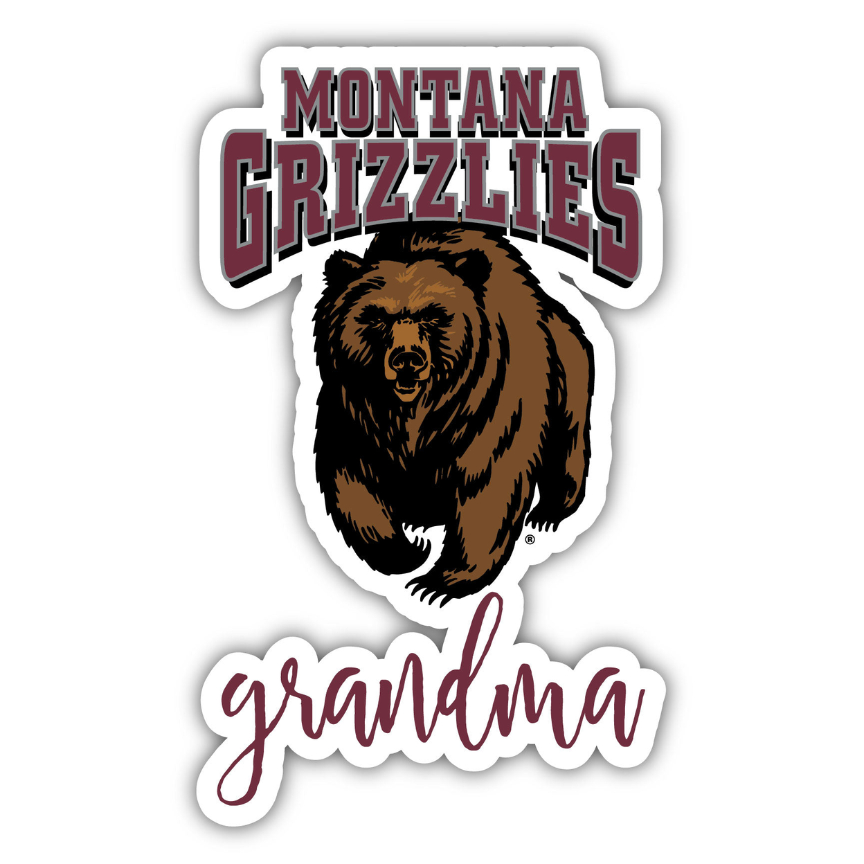 Montana University 4 Inch Proud Grandpa Die Cut Decal - Grandma