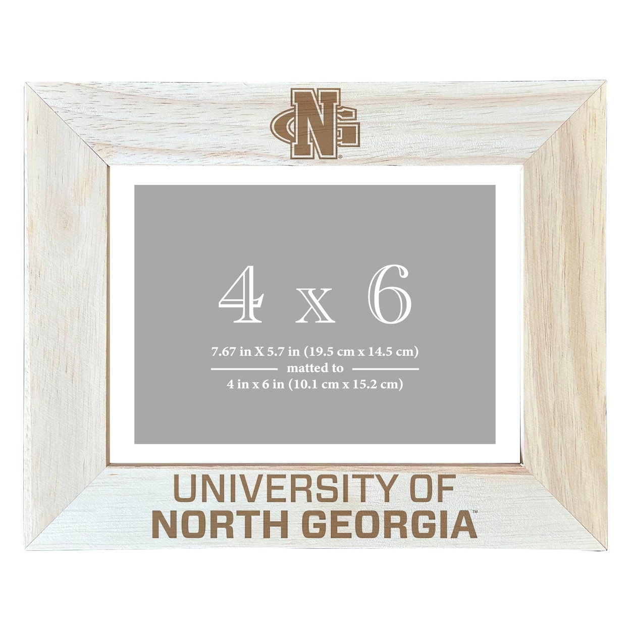 North Georgia Nighhawks Wooden Photo Frame Matted To 4 X 6 Inch - Etched