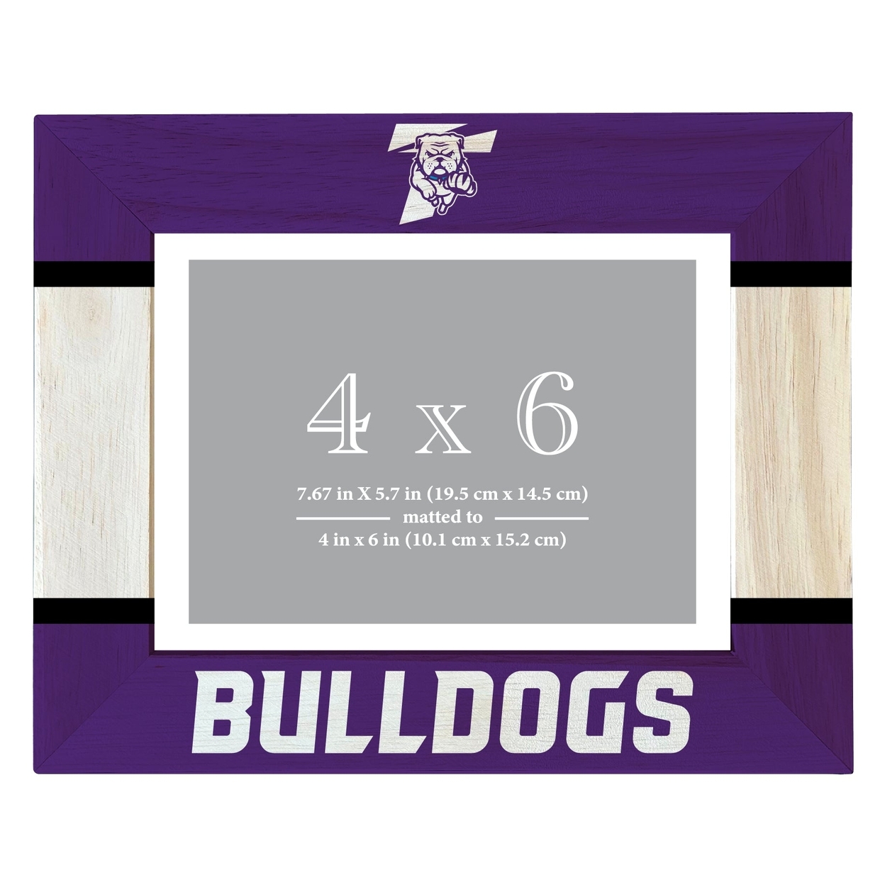 Truman State University Wooden Photo Frame Matted To 4 X 6 Inch - Printed