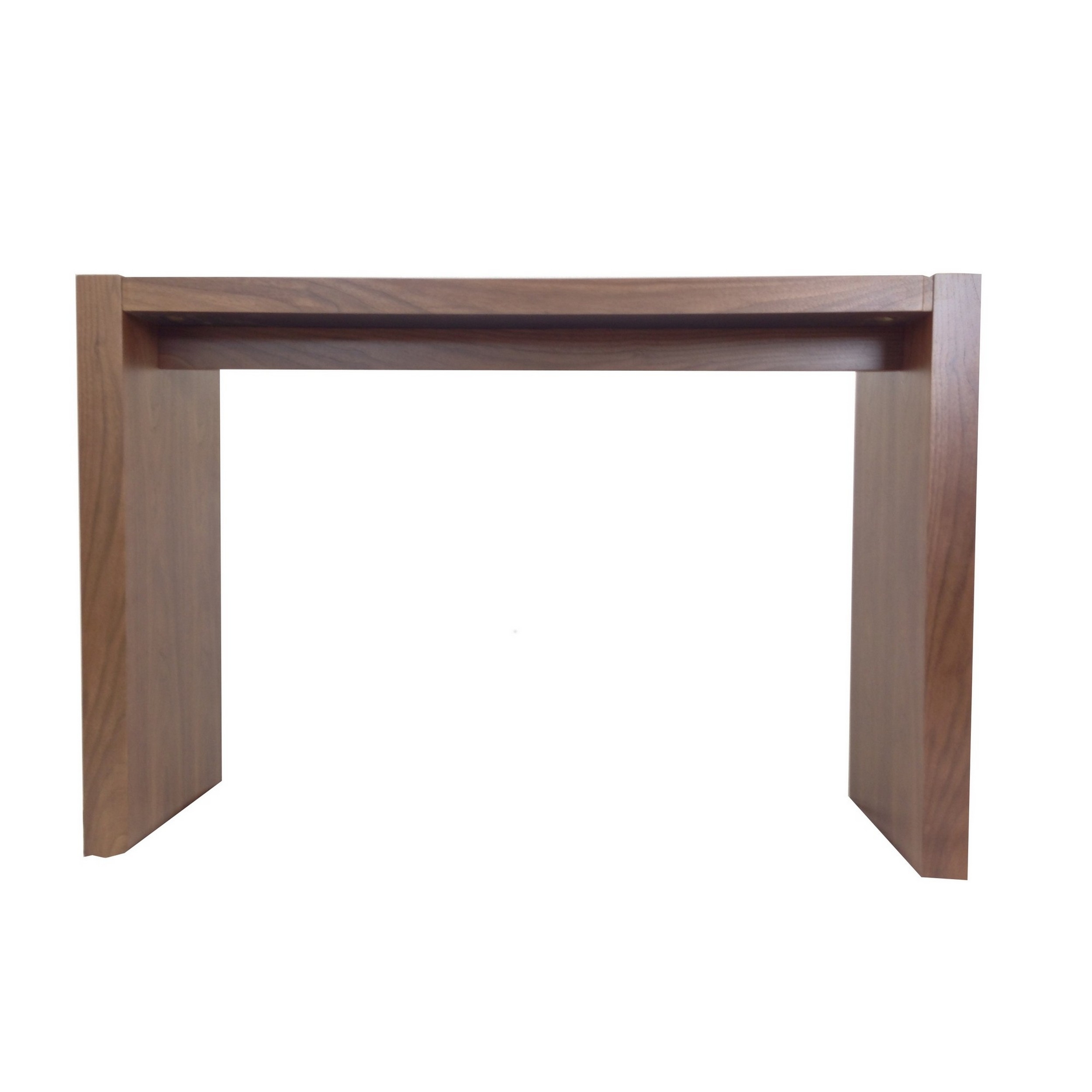 Joey 60 Inch Modern Bar Table, Lacquered Brown Finish, Composite Wood Frame - Saltoro Sherpi