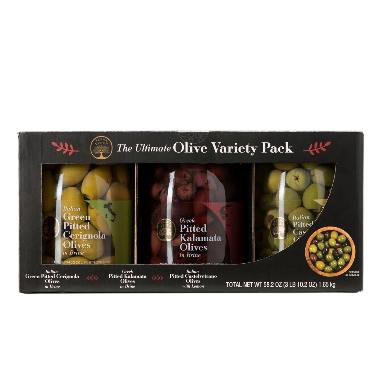 Terra Verde Ultimate Olive, Variety Pack, 3 Count (58.2 Ounce)