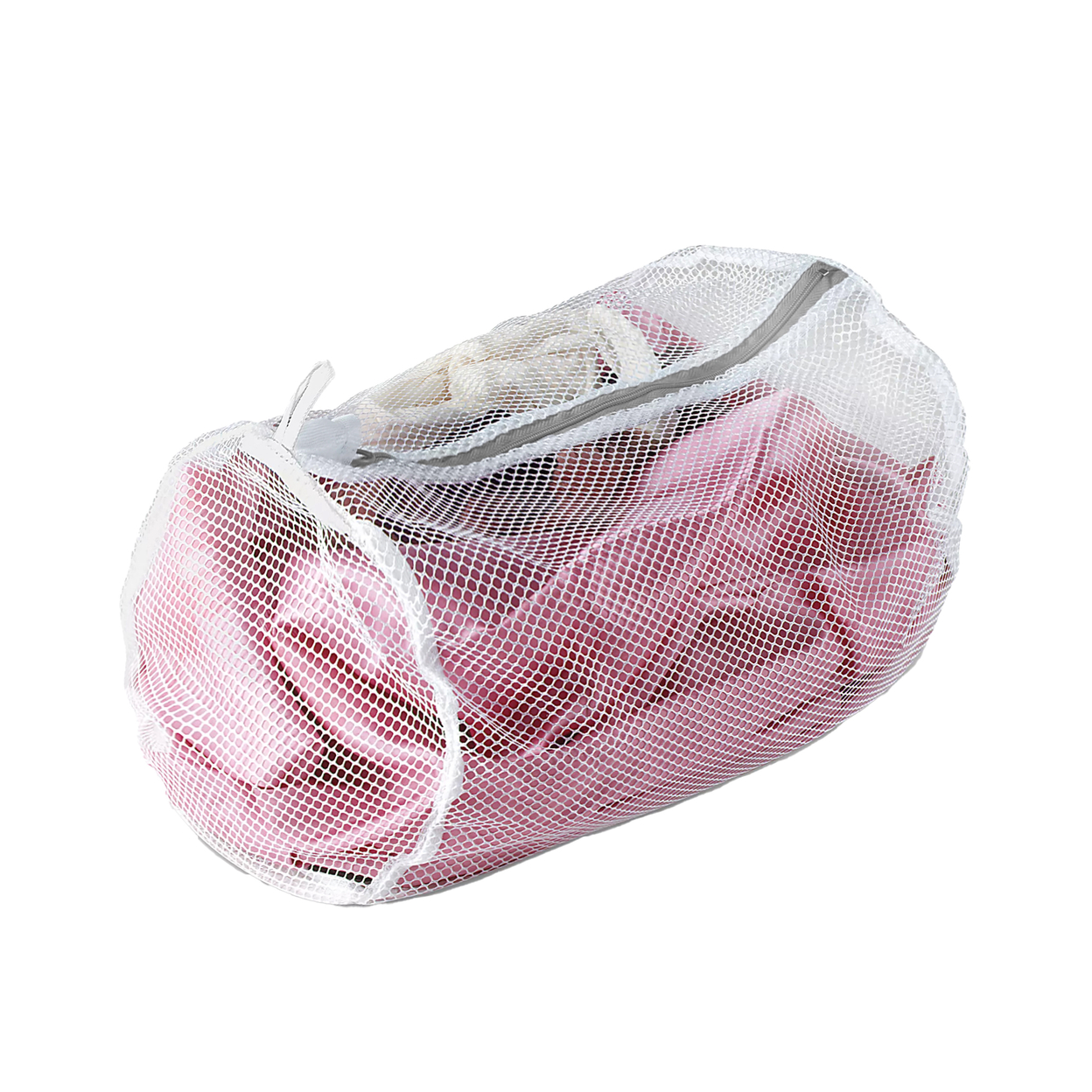 Multi-Pack: Large Multi-purpose Durable Round Lightweight Nylon Mesh Lingerie Storage Wash Bag 13.5W X 9H X 9D - 2-pack