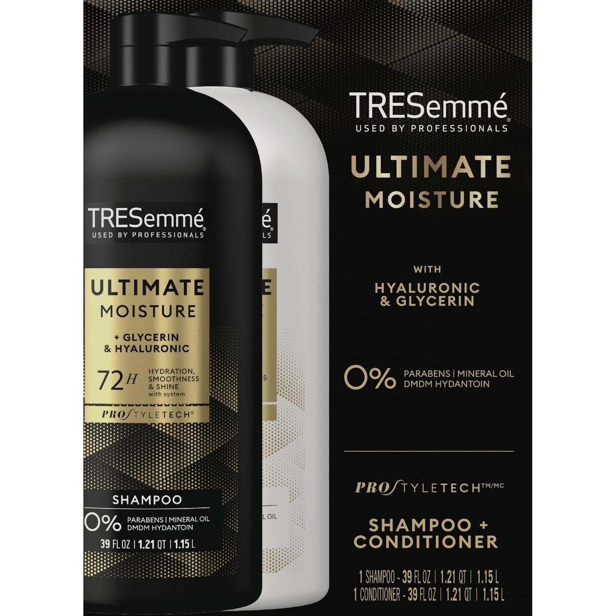 TRESemme Ultimate Moisture Shampoo And Conditioner, 39 Fluid Ounce (Pack Of 2)