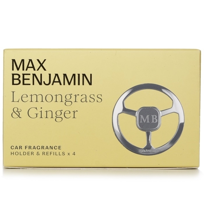 Max Benjamin Car Fragrance Gift Set - Lemongrass And Ginger 4pcs